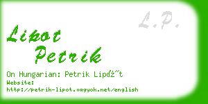 lipot petrik business card